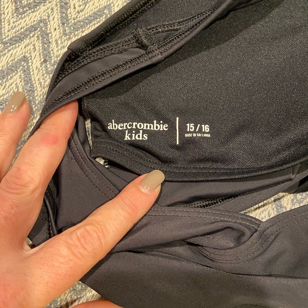 Abercrombie Kids Black Bikini Set – Size 15/16 - Picture 6 of 8